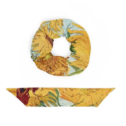 Van Gogh Inspired Sunflowers Recycled Scrunchie