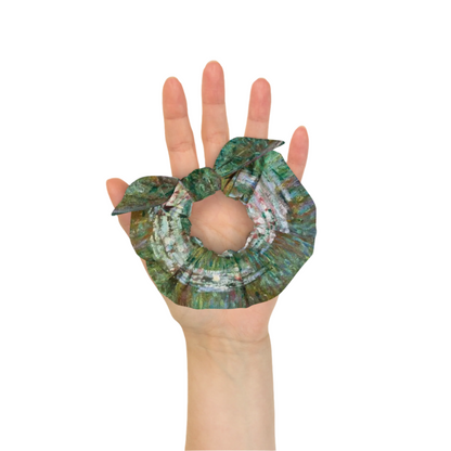 Claude Monet Inspired Water Lilies Recycled Scrunchie