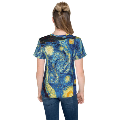 Van Gogh Inspired Starry Night T-Shirt for Teens