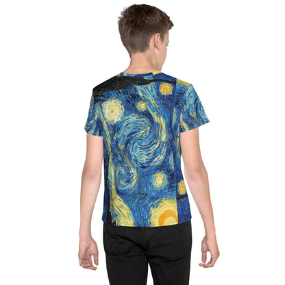 Van Gogh Inspired Starry Night T-Shirt for Teens