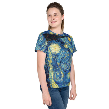 Van Gogh Inspired Starry Night T-Shirt for Teens