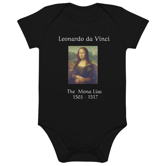 Leonardo da Vinci Inspired Organic Cotton Baby Bodysuit