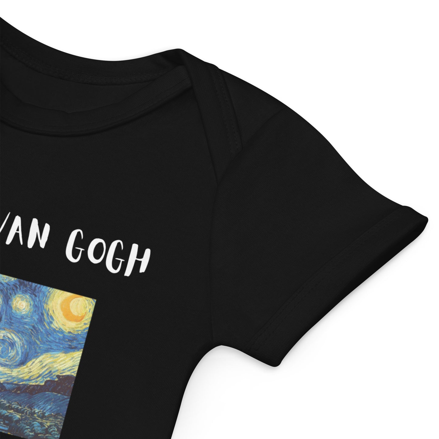 Starry Night Inspired by Van Gogh Organic Cotton Baby Bodysuit