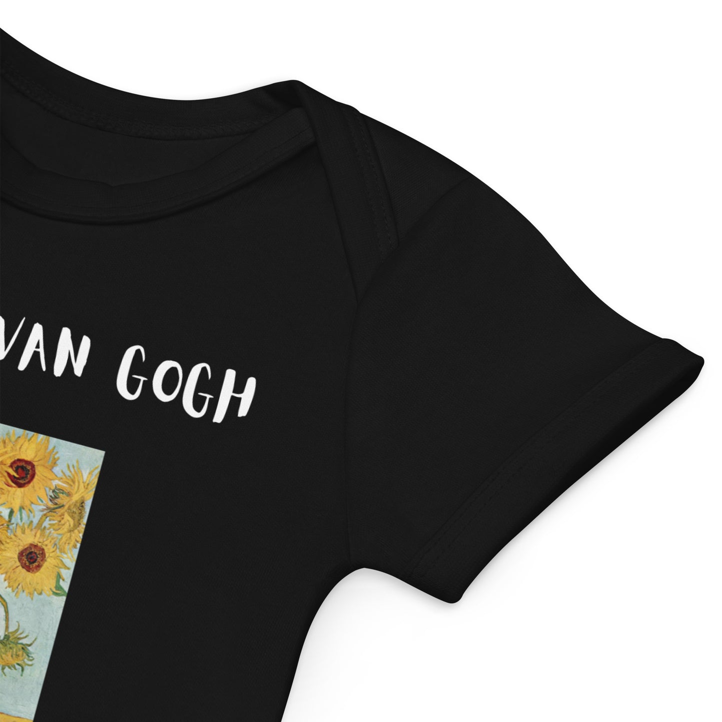 Van Gogh Inspired Sunflowers Organic Cotton Baby Bodysuit